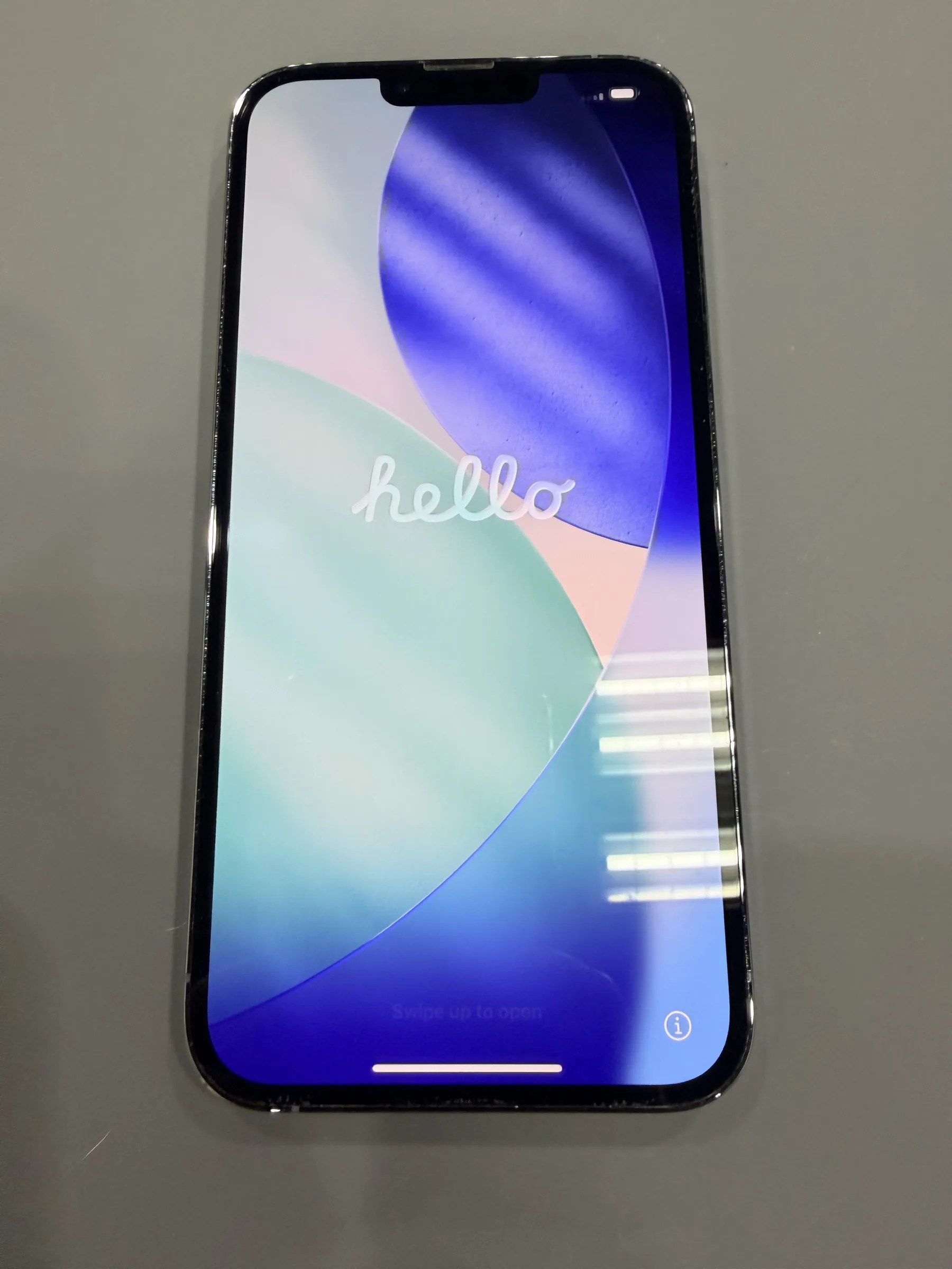 iPhone 13 Pro Max 綠屏修復後，上機測試恢復正常畫面